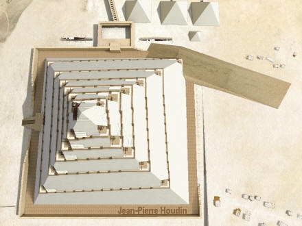 Jean-Pierre Houdin Great Pyramid Internal Ramp Theory model graphic